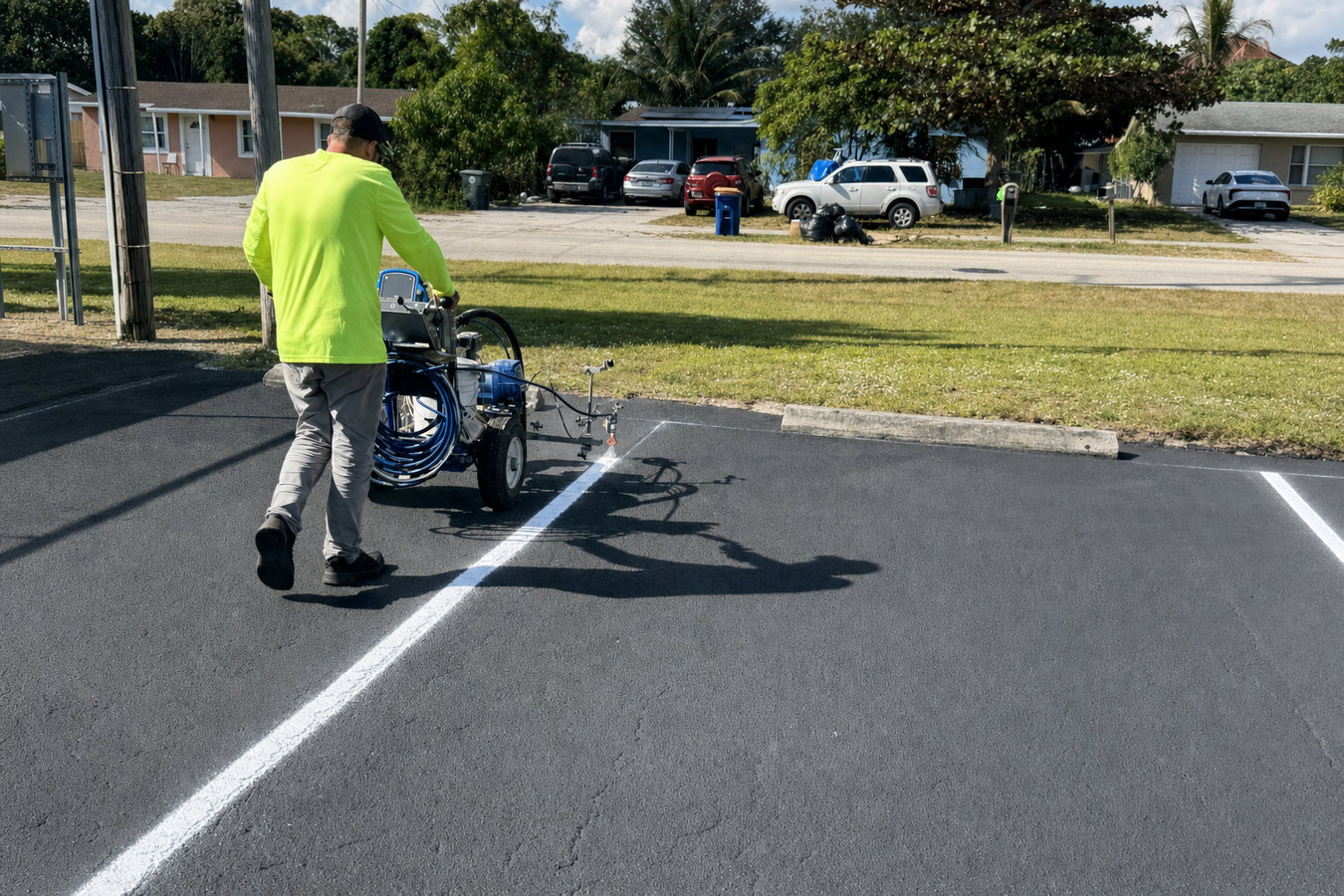 Parking lot maintenance